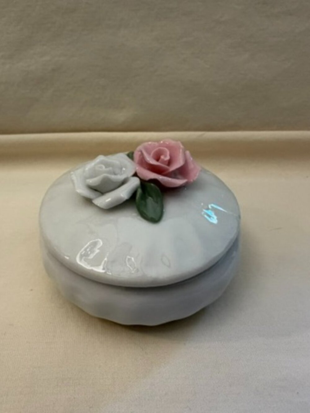 Vintage Porcelain Trinket Container